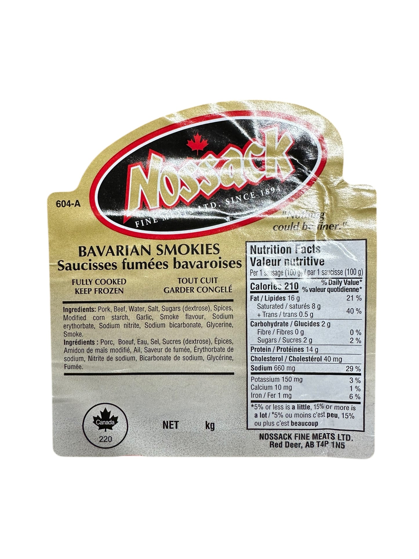 NEW! BAVARIAN SMOKIES 5 KG (approx 50 pc)