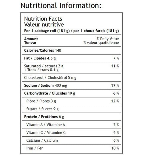LAURIE'S CABBAGE ROLLS - BEEF & RICE - 16 pc