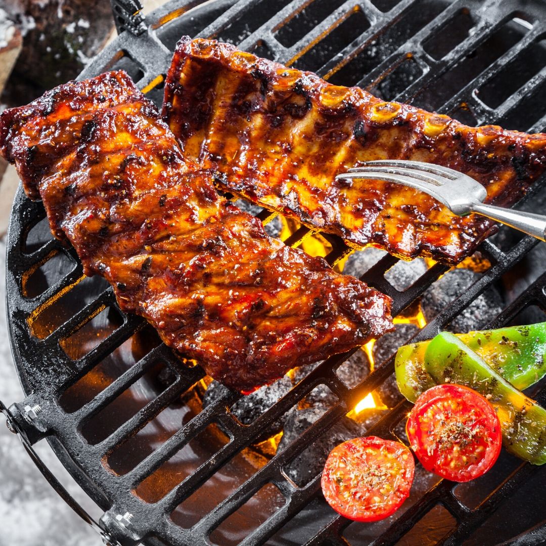 PORK BACK RIBS - 22 lbs CASE OF 16-20 larger racks